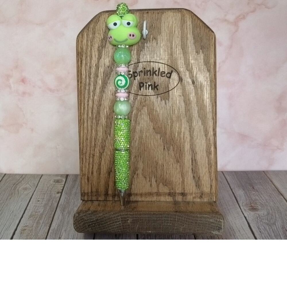 #KP-900 Handmade Beaded Pen Keroppi